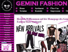 Tablet Screenshot of gemini-fashion.de